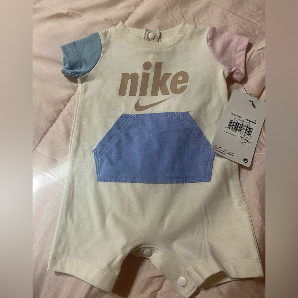 nike pastel newborn romper